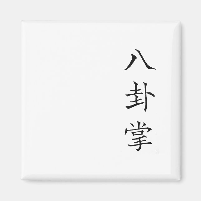 Kanji Characters Chinese Text Baguazhang Magnet (Framsidan)
