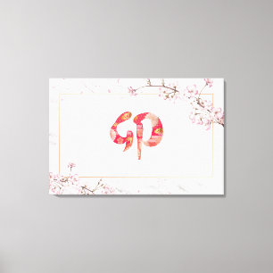 Kanji Cherry Blommars nyår 2023 Canvastryck