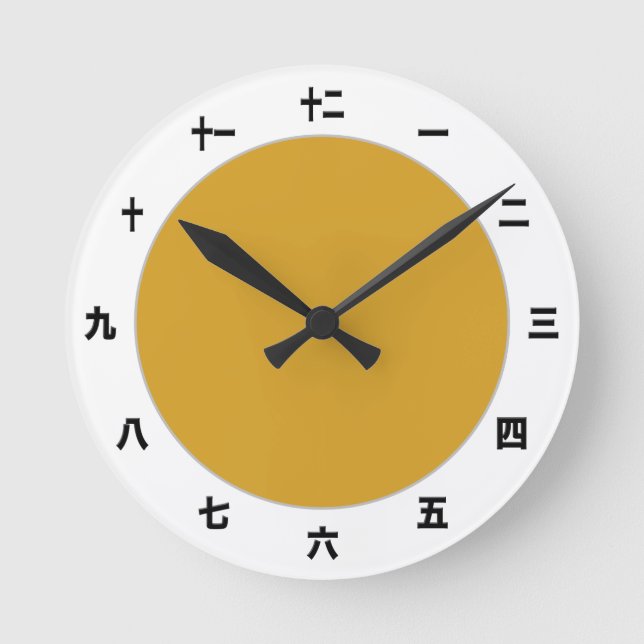Kanji Clock Template - Skapa din egen/japanska Rund Klocka (Framsida)