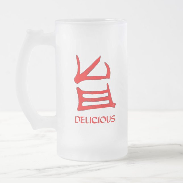 Kanji Delicious frosted mugg (Vänster)