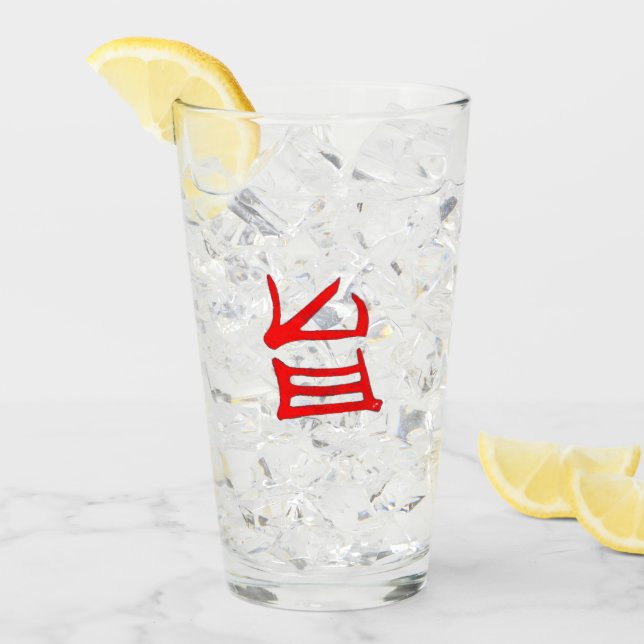 Kanji Delicious glass tumbler Glaskopp (Framsida Ice)
