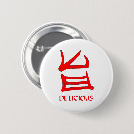 Kanji Delicious Red round-knapp Knapp
