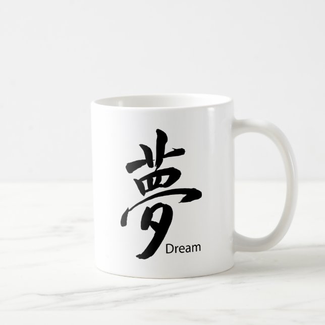 Kanji Dream Symbol Kaffemugg (Höger)