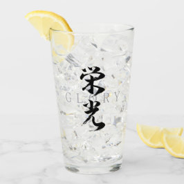 Kanji Eiko/Ära Japansk kalligrafi Glaskopp