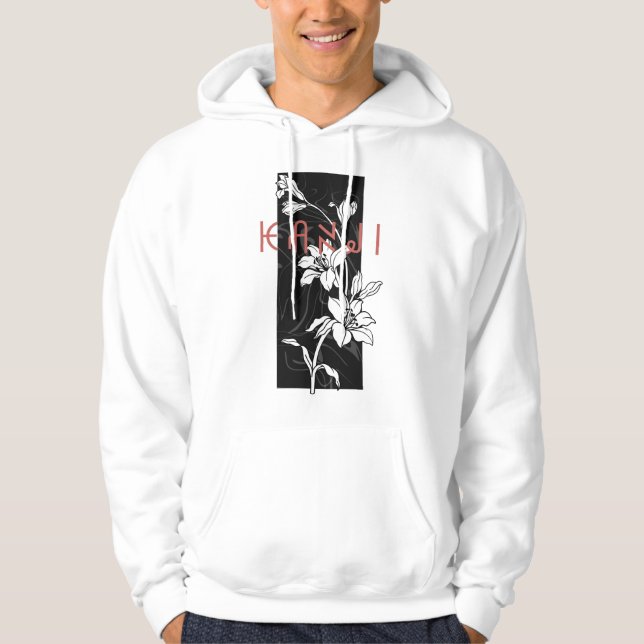 Kanji flower classic design  hoodie (Framsida)