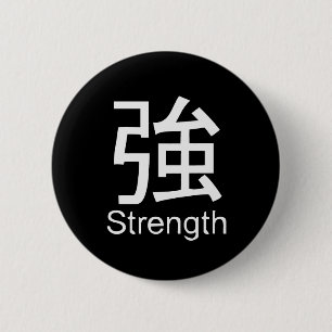 Kanji för styrkaT-tröja Knapp