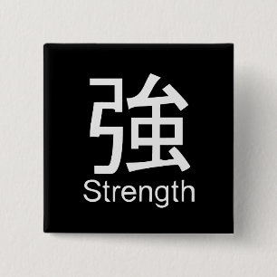 Kanji för styrkaT-tröja Knapp