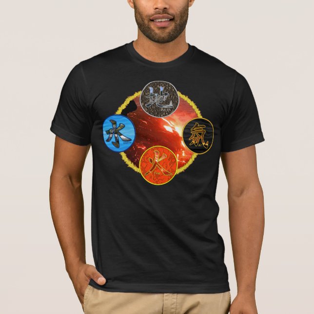 Kanji: Fyra inslag - T-tröja #7 T Shirt (Framsida)