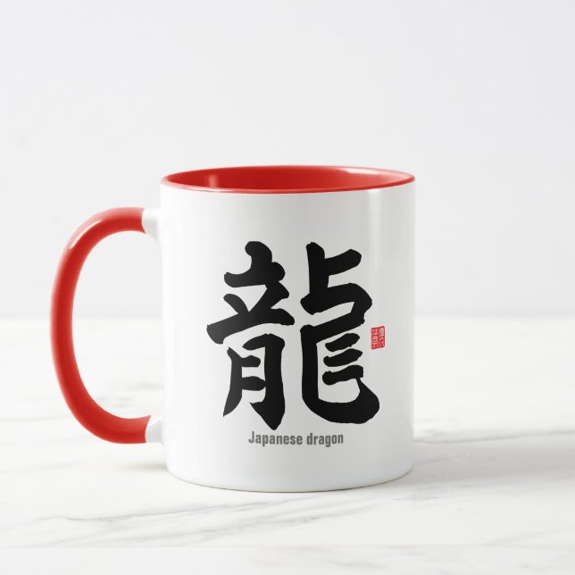 Kanji - Japansk drake - Mugg (Vänster)