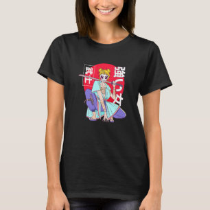 Kanji Japanska Samurai Ninja Girl Woman T Shirt