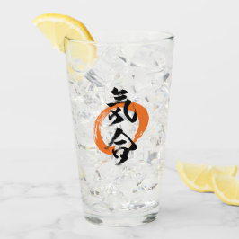 Kanji Kiai/Kraftfull japansk kalligrafi Glaskopp