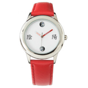Kanji med jord & himmel Yin Yang Armbandsur