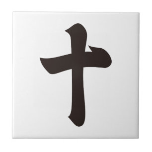 Kanji numeral ten kakelplatta