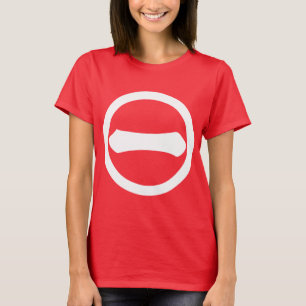 Kanji-nummer ett i cirkel tee shirt