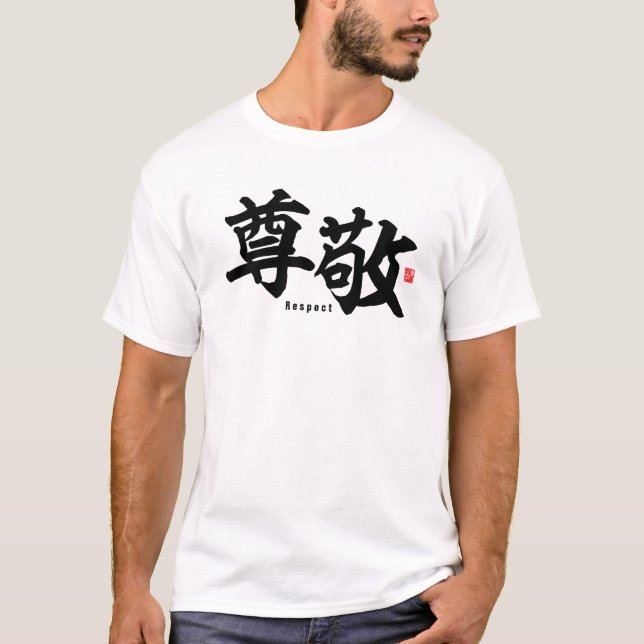 Kanji - Respect - T Shirt (Framsida)