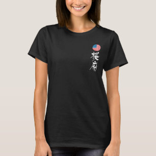 [Kanji] sacramento med flagga T Shirt