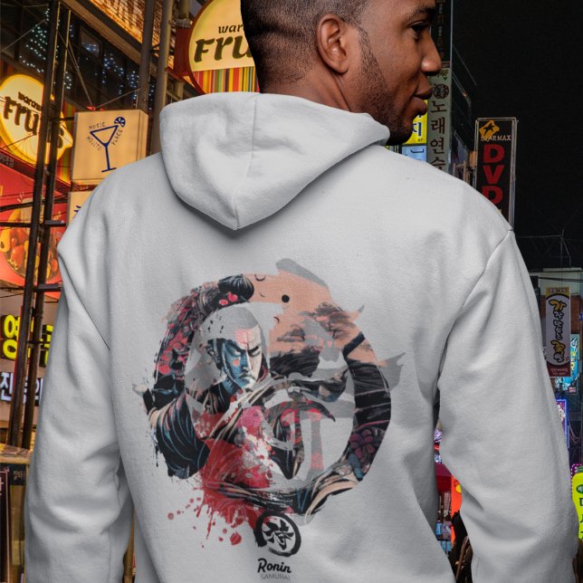 Kanji Samurai Ronin Hoodie T Shirt (Skapare uppladdad)