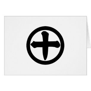 Kanji siffra tio i cirkel hälsningskort
