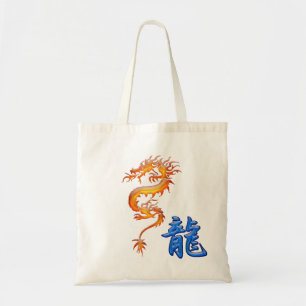 KANJI-symbol för DRAGON-säckar från Asien till sti Tygkasse