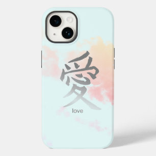 KANJI SYMBOL FÖR KÄRLEK HIMLAR OCH NÄRA IPHONE CAS