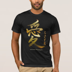 Kanji-symbol för KÄRLEK Mode Tee