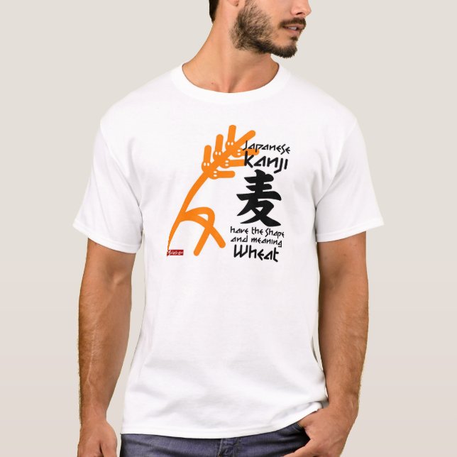 Kanji T-shirt 麦 (Framsida)