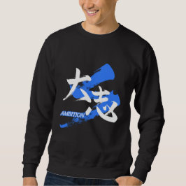 Kanji Taishi/Ambition Japansk kalligrafi Lång Ärmad Tröja