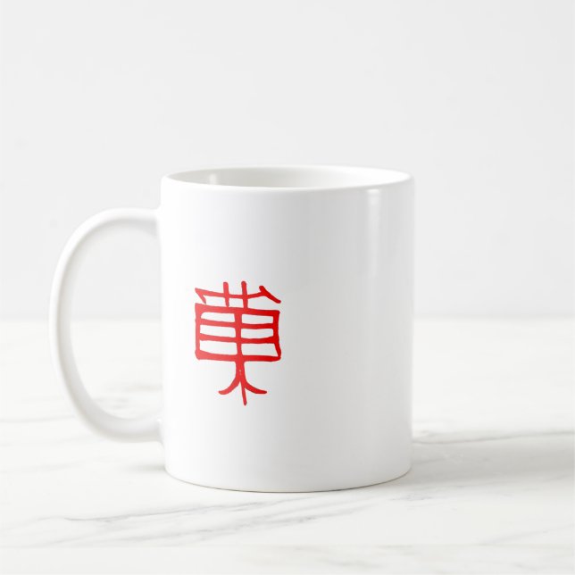 Kanji Treat red mugg (Vänster)