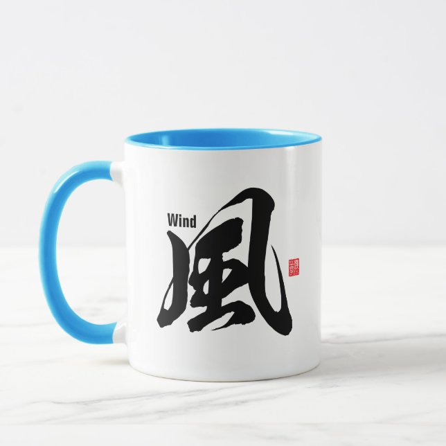 Kanji - Vind - Mugg (Vänster)