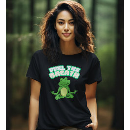 Känn andningsinspirerande Yoga Pose Tshirt T Shirt