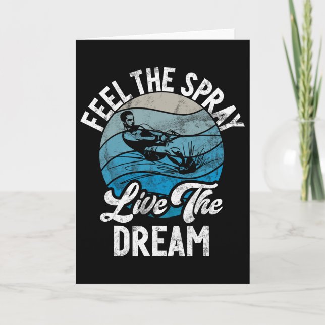 Känn att Spray lever Dream Vatten Ski Kort (Framsida)