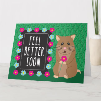 Känn bättre snart - Hamster Kort
