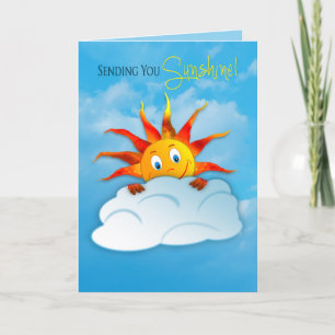 Känn bättre, under vädret som leker Sol Kort