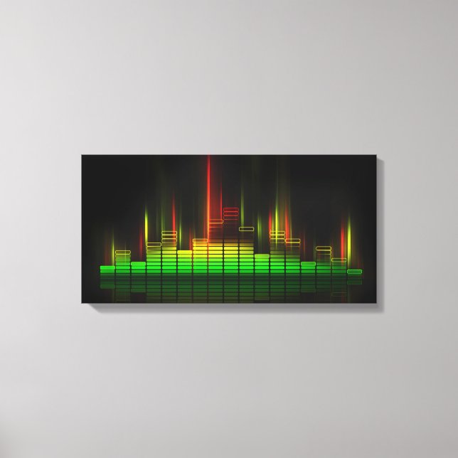 Känn Beat - Abstrakt Studio Canvastryck (Framsida)