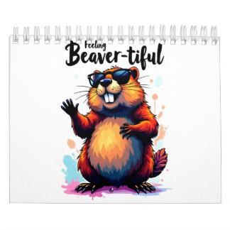 Känn beavertike - Lustigt beavers grafik Kalender