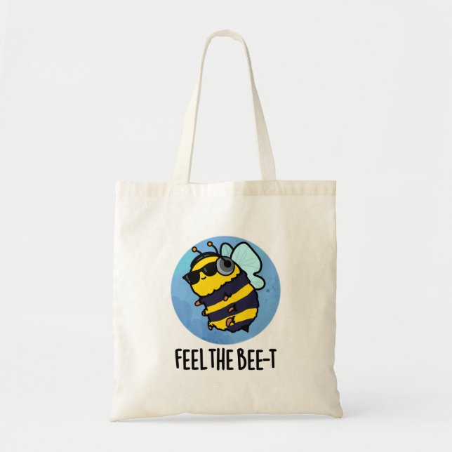 Känn Bee-t Funny Bee Pun Tygkasse (Framsidan)