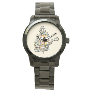 Känn blåsorna - konstnärlig gitarr-design armbandsur