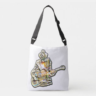 Känn blåsorna - konstnärlig gitarr-design axelväska