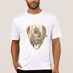 Känn blåsorna - konstnärlig gitarr-design t shirt