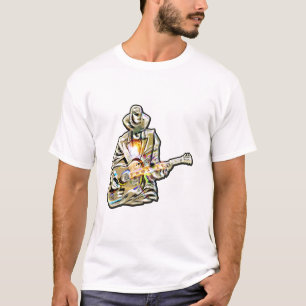 Känn blåsorna - konstnärlig gitarr-design t shirt