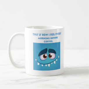 Känn blått kaffe Mugg
