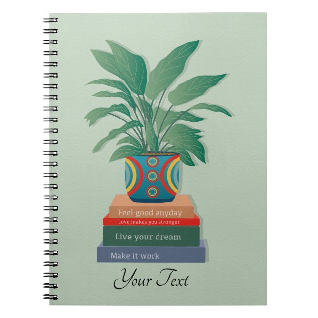 Känn Bra Anaily Inspirational Ord Art Anteckningsbok (Framsidan)