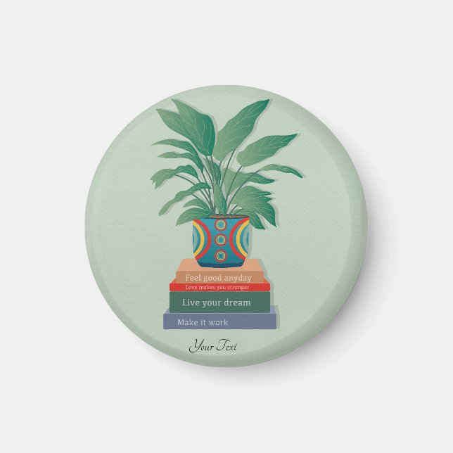 Känn Bra Anaily Inspirational Ord Art Magnet (Framsidan)