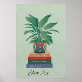 Känn Bra Anaily Inspirational Ord Art Poster
