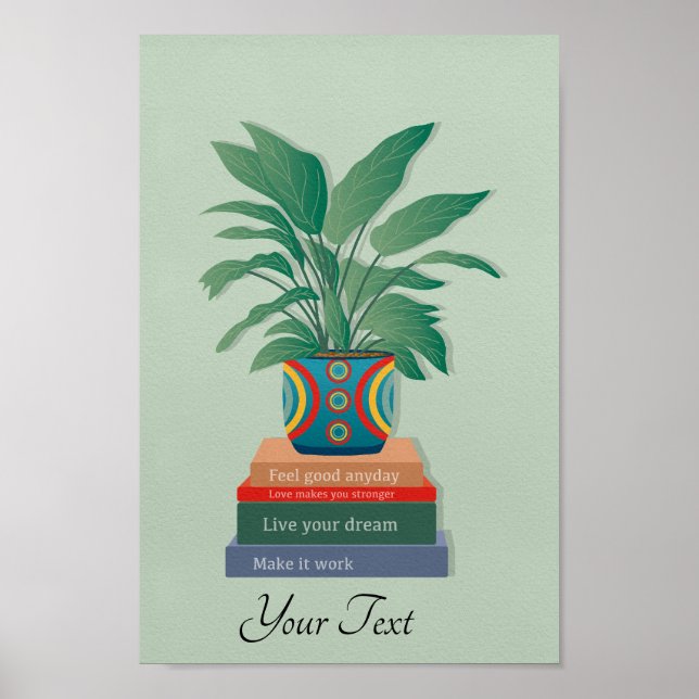 Känn Bra Anaily Inspirational Ord Art Poster (Framsidan)