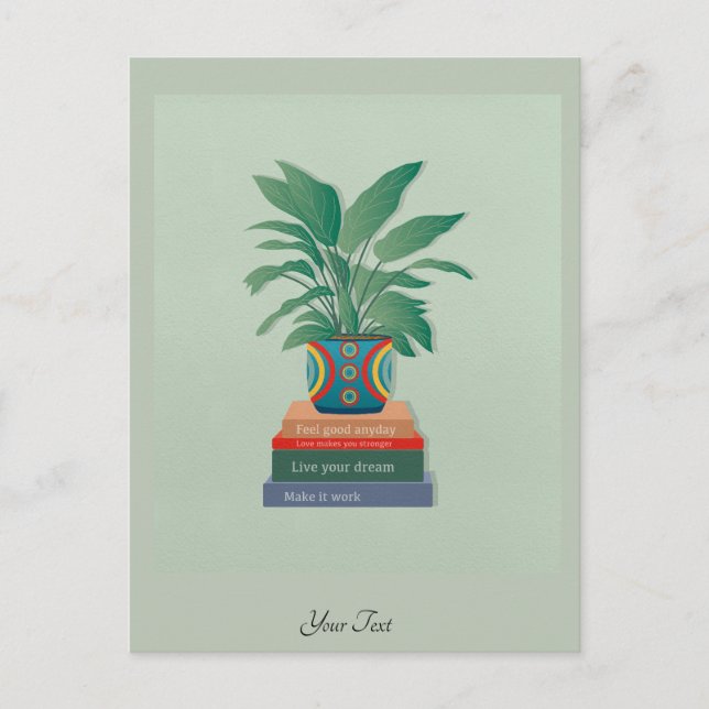 Känn Bra Anaily Inspirational Ord Art Vykort (Framsida)