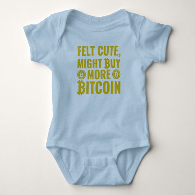 Känn Cute, kan köpa mer Bitcoin T Shirt (Framsida)