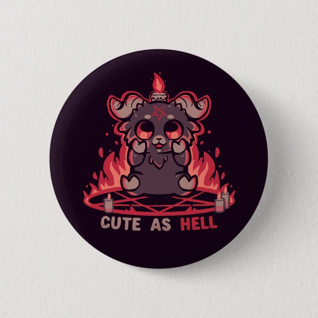 Känn Cute som helvetet Knapp (Framsida)