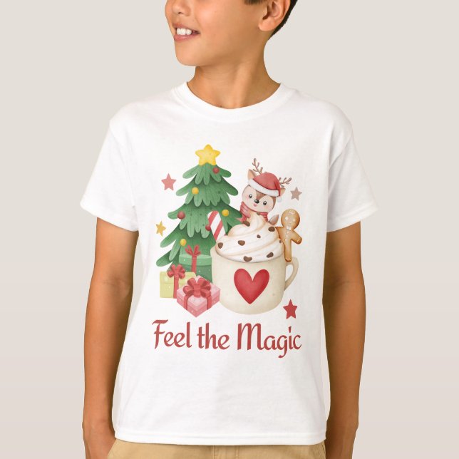 Känn de magiska julrenarna t shirt (Framsida)