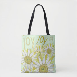 Känn de naturliga Joy Celebrate Flowers Tygkasse